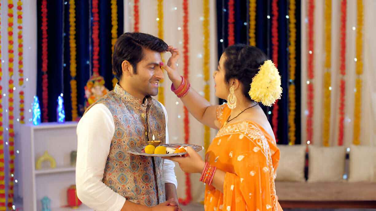 Ritualistic pooja photoshoot of tilak and prayer ceremony